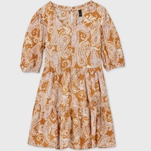 NWT Girls Bubble Sleeve Dress